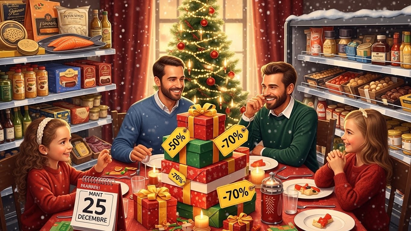 Découvrez pourquoi fêter Noël après le 25 décembre est un vrai bon plan pour économiser sur les cadeaux, le repas et les décorations. Promos incroyables et astuces pour un budget allégé !