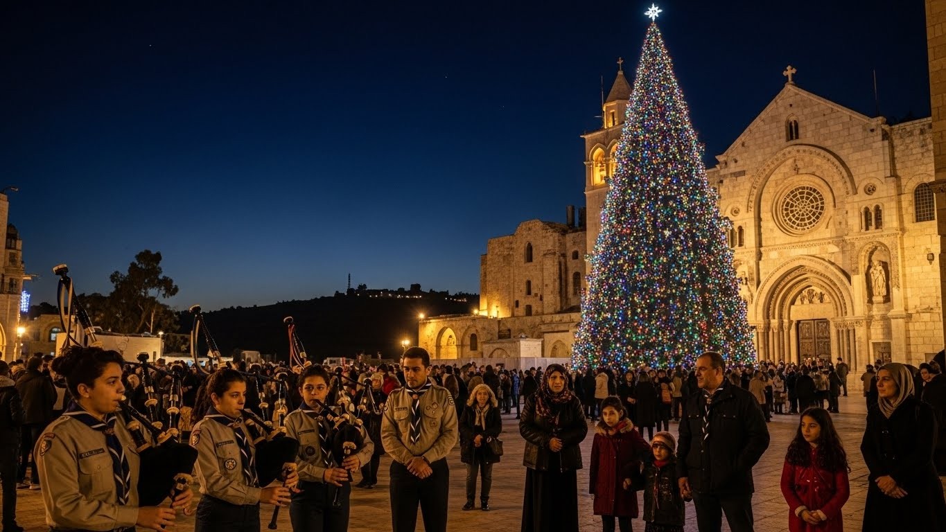 Après deux ans d’arrêt par solidarité avec Gaza, Bethléem rallume son grand sapin. Entre joie des enfants et crise économique, découvrez comment la ville natale du Christ tente de retrouver son sourire.