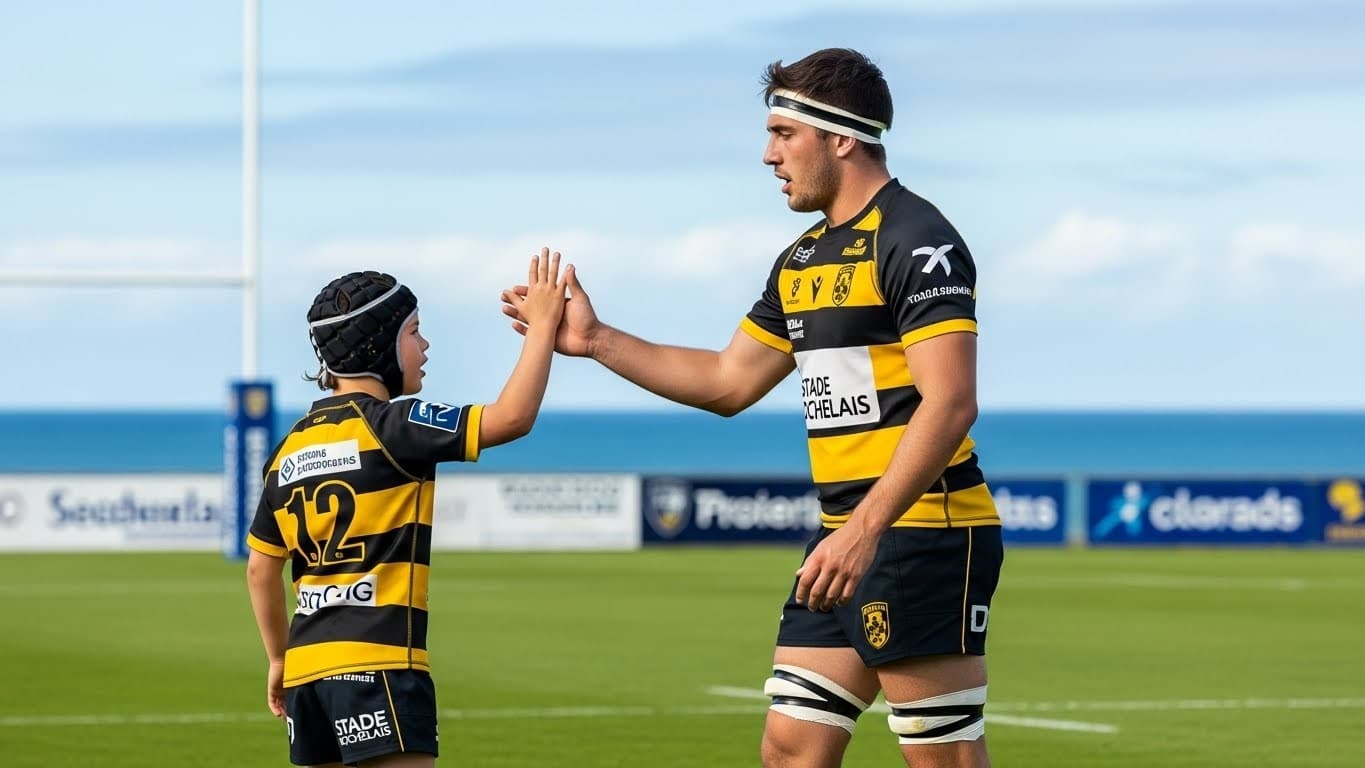 Découvrez l'histoire touchante de Nolann Le Garrec et Matthias Haddad, amis d'enfance bretons qui reforment leur tandem au Stade Rochelais pour le Top 14. Une bromance qui inspire !