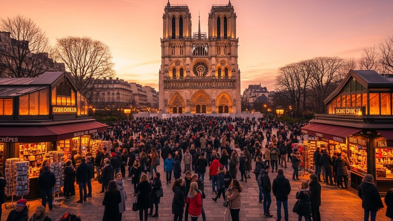 Un an après sa réouverture, Notre-Dame attire 35 000 visiteurs par jour. Certains commerces du quartier explosent, d’autres peinent encore. Découvrez les gagnants, les déçus et ce qui coince vraiment.
