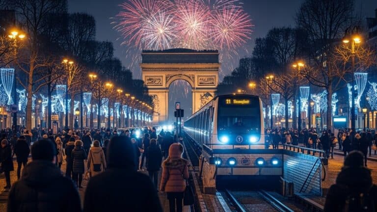 Nouvel An 2026 à Paris : Métros et RER Gratuits Toute la Nuit