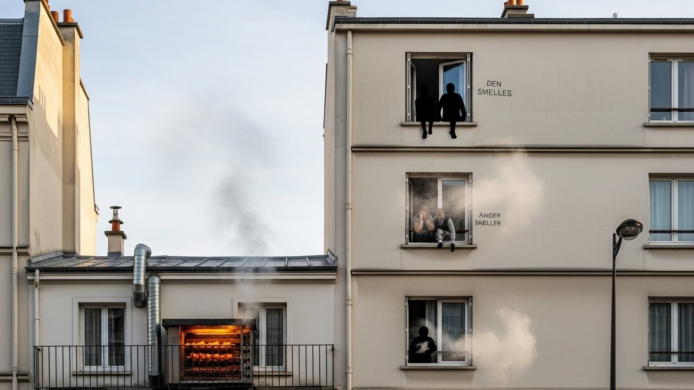 À Asnières-sur-Seine, les odeurs de poulet rôti écœurent les riverains. La justice ordonne à une enseigne de vente à emporter de se mettre en conformité. Un conflit qui oppose copropriété, mairie et gérant. Découvrez les détails.