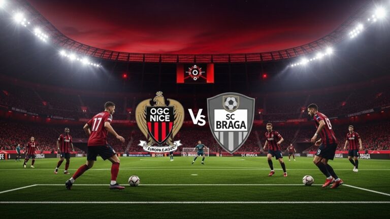 OGC Nice vs Braga : Heure, Chaîne TV et Enjeux du Match Ligue Europa