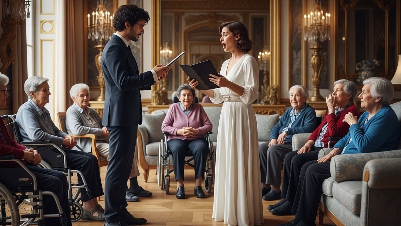 Découvrez comment les jeunes chanteurs de l'Opéra royal de Versailles apportent la magie de l'opéra directement dans les Ehpad des Yvelines. Une initiative touchante qui redonne le sourire à des milliers de résidents âgés.