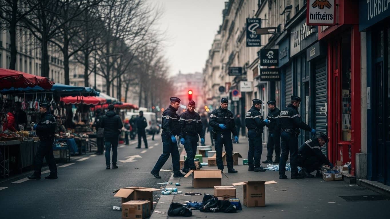 Découvrez le bilan d'une vaste opération policière dans la rue Marx-Dormoy à Paris : cigarettes saisies, commerces fermés, interpellations... La lutte contre les trafics persiste-t-elle vraiment ?