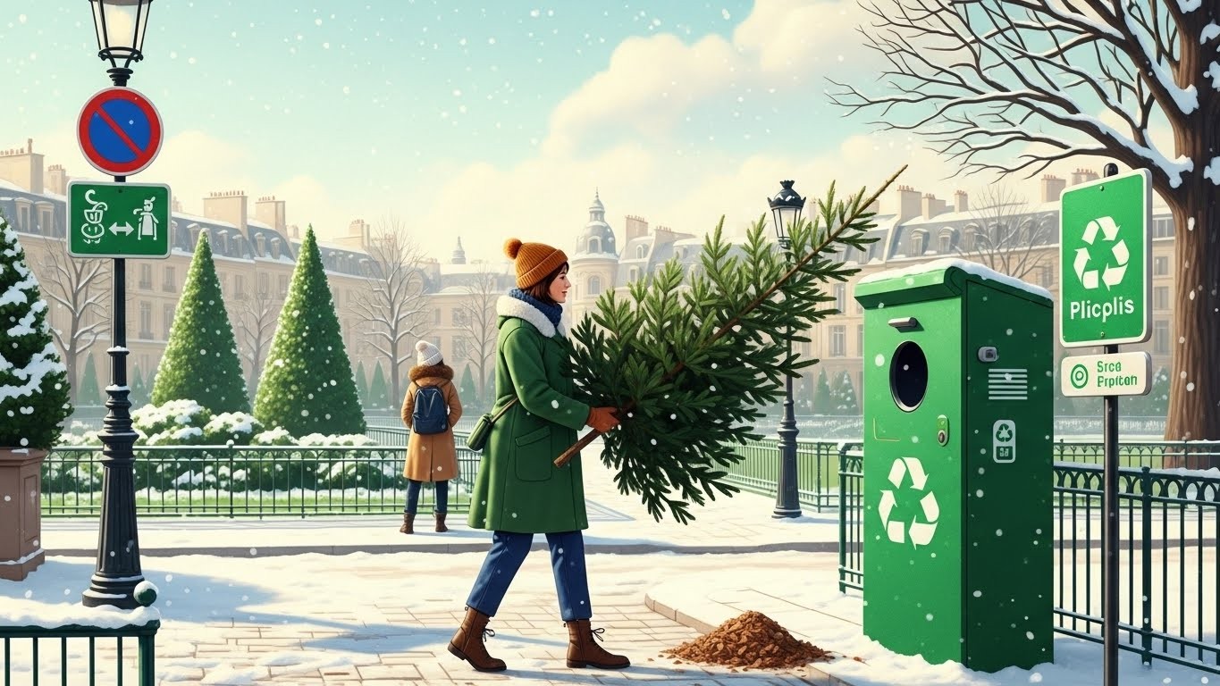 Découvrez les 186 points de collecte pour recycler votre sapin de Noël à Paris dès le 26 décembre 2025. Adresses par arrondissement, conseils éco-responsables et astuces pour bien le déposer !