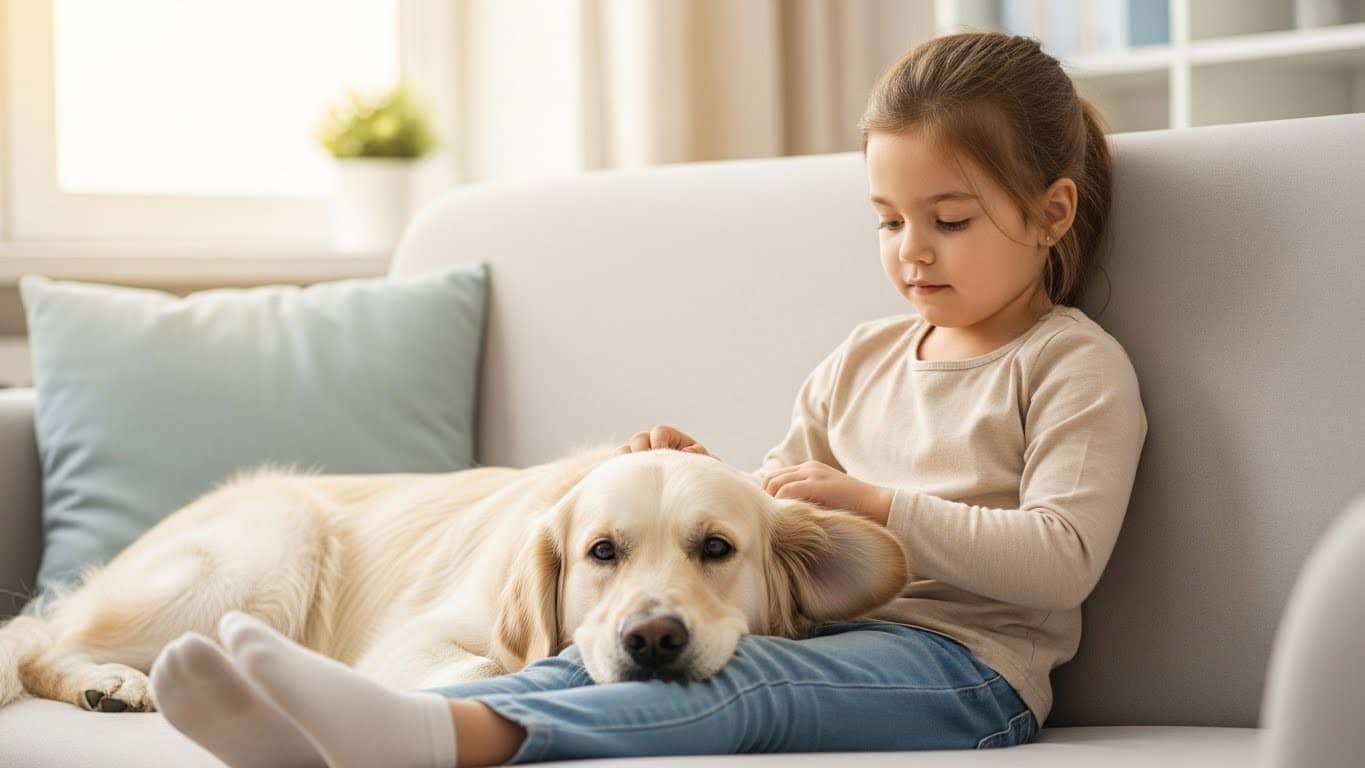 Découvrez comment Pamplemousse, un chien médiateur, aide enfants et adultes victimes de violences à se confier en apportant douceur et confiance dans une unité médico-judiciaire.