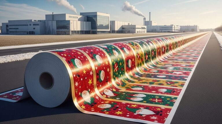 Papier Cadeau Français : Chiffres Fous du Leader National