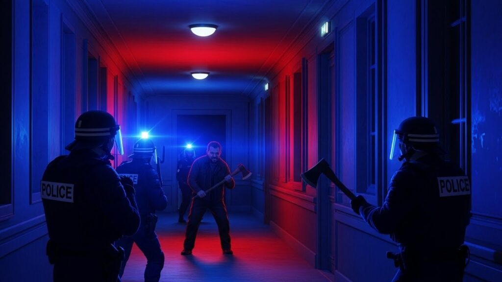 Paris : Homme à la Hache Blessé par Tir Policier