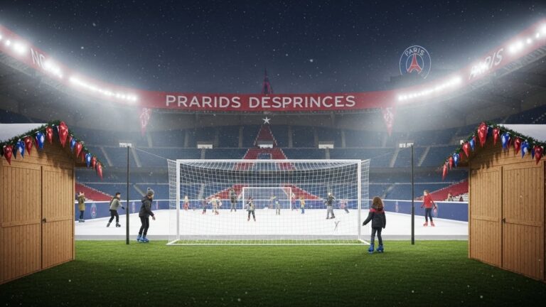 Patinoire au Parc des Princes : Noël 2025 dans le Temple du PSG