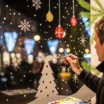 Peintres de Vitrines de Noël : Magie des Fêtes