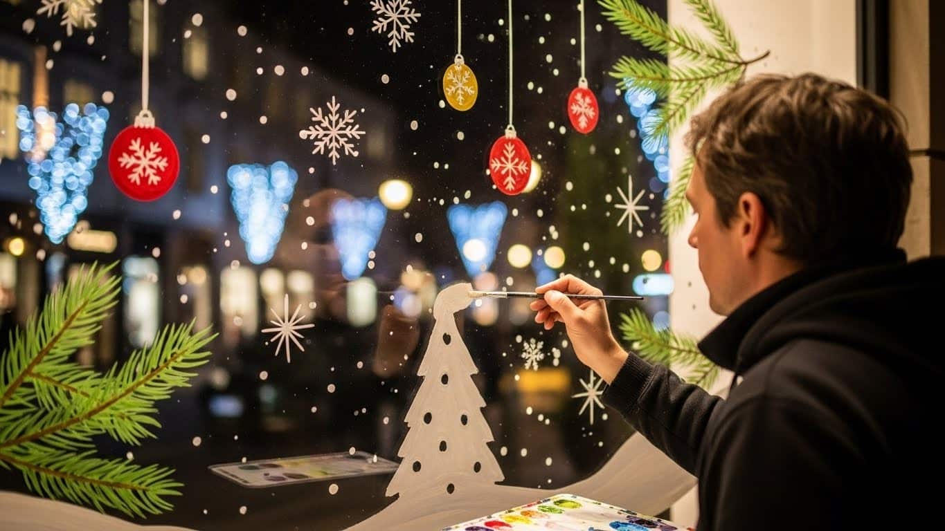 Découvrez le métier enchanté des peintres de vitrines qui embellissent les commerces pour Noël. Une tradition vivante qui répand l'esprit festif dans nos villes.