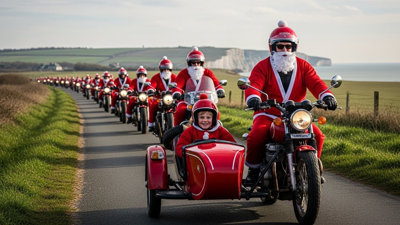 À Fécamp, 400 motards déguisés en Pères Noël vont rugir pour Léandre, 9 ans, atteint d’une maladie rare. Découvrez cette parade solidaire qui allie passion des motos et générosité.