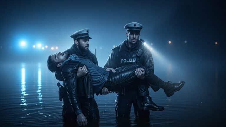 Policiers Sauvent Homme de la Noyade dans l’Oise Glacée