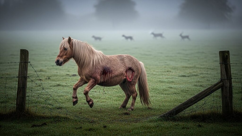 Poney Grièvement Mordu par Chiens de Chasse en Seine-et-Marne
