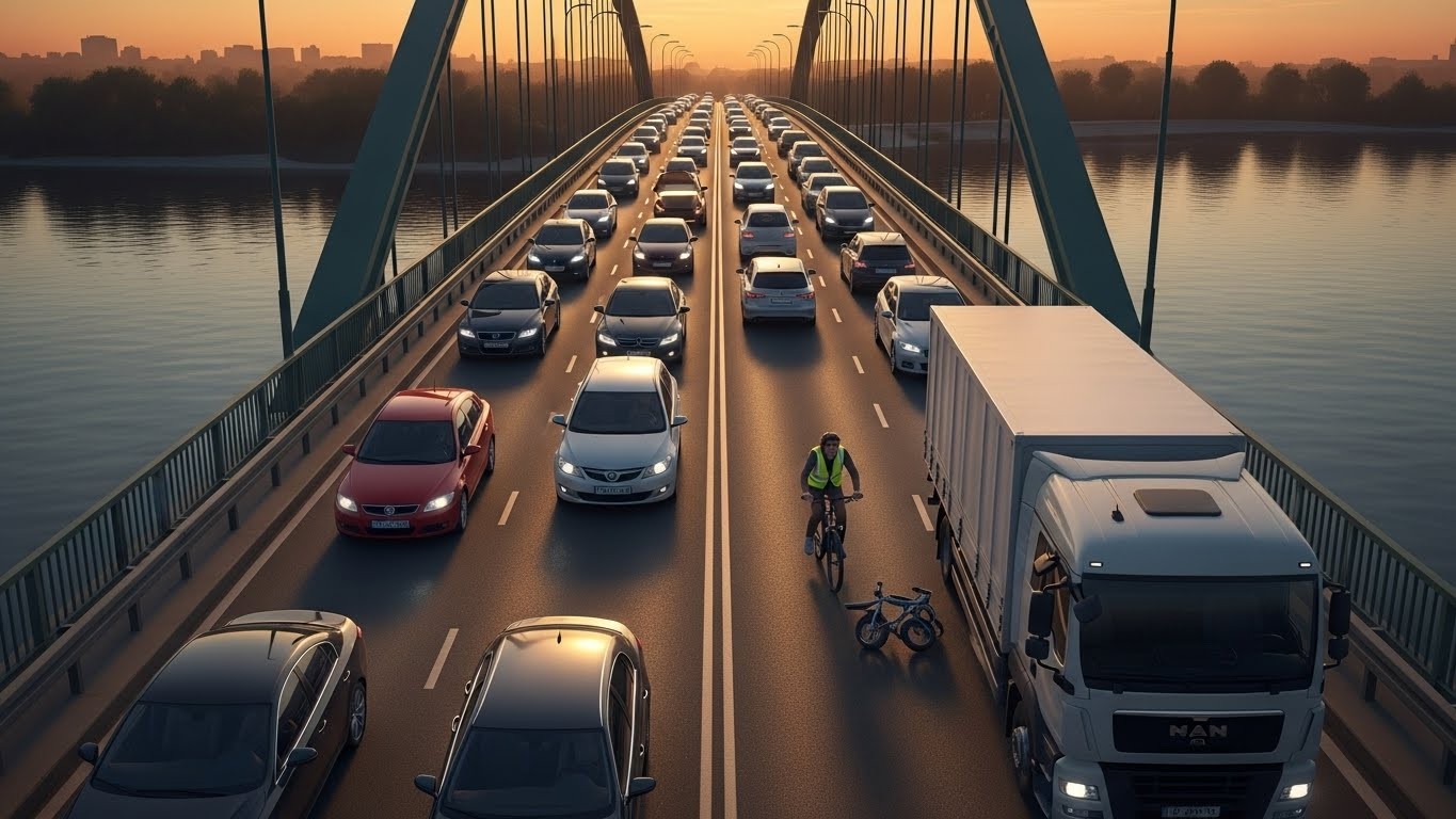 Découvrez pourquoi le pont très dangereux entre Saint-Ouen-l’Aumône et Pontoise ne verra pas sa passerelle pour vélos de sitôt. Témoignages choc et manifestation du 6 décembre.