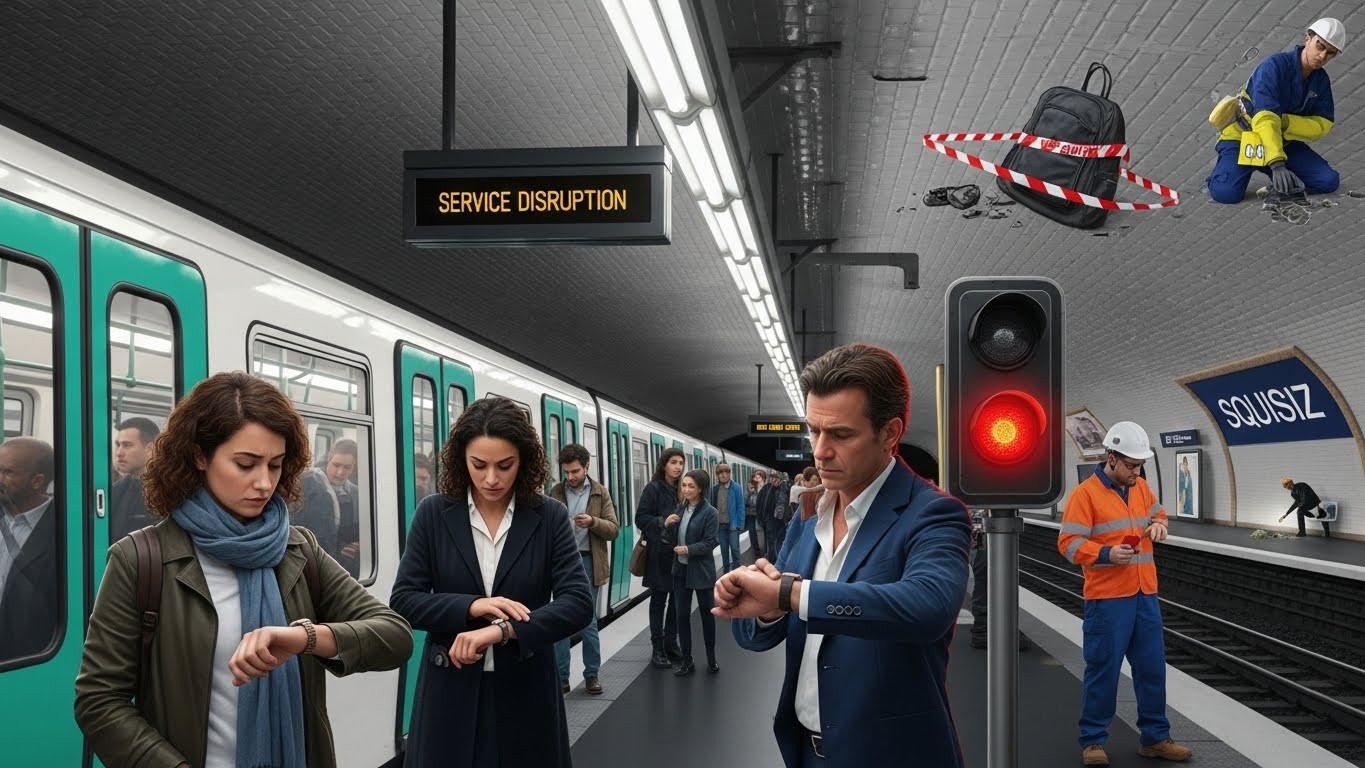 Découvrez les vraies raisons des perturbations sur les lignes de métro à Paris : bagages oubliés, pannes techniques, incidents voyageurs... Analyse détaillée ligne par ligne pour mieux comprendre vos retards quotidiens.