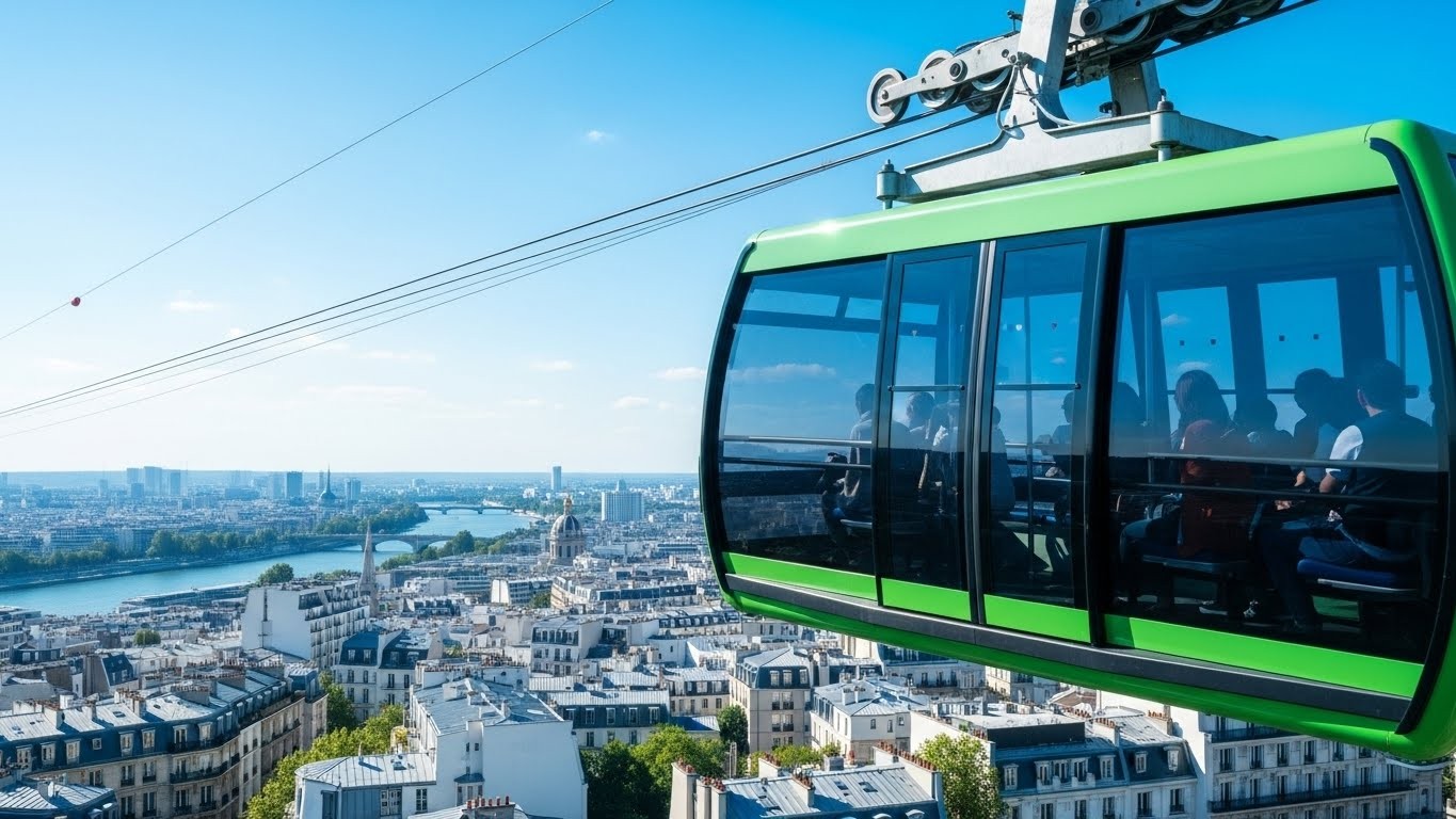 Découvrez le Câble 1, premier téléphérique d'Île-de-France reliant Créteil à Villeneuve-Saint-Georges en 18 minutes. Tranquille, rapide et innovant : les premiers retours des voyageurs et tous les détails de cette nouvelle ligne aérienne.