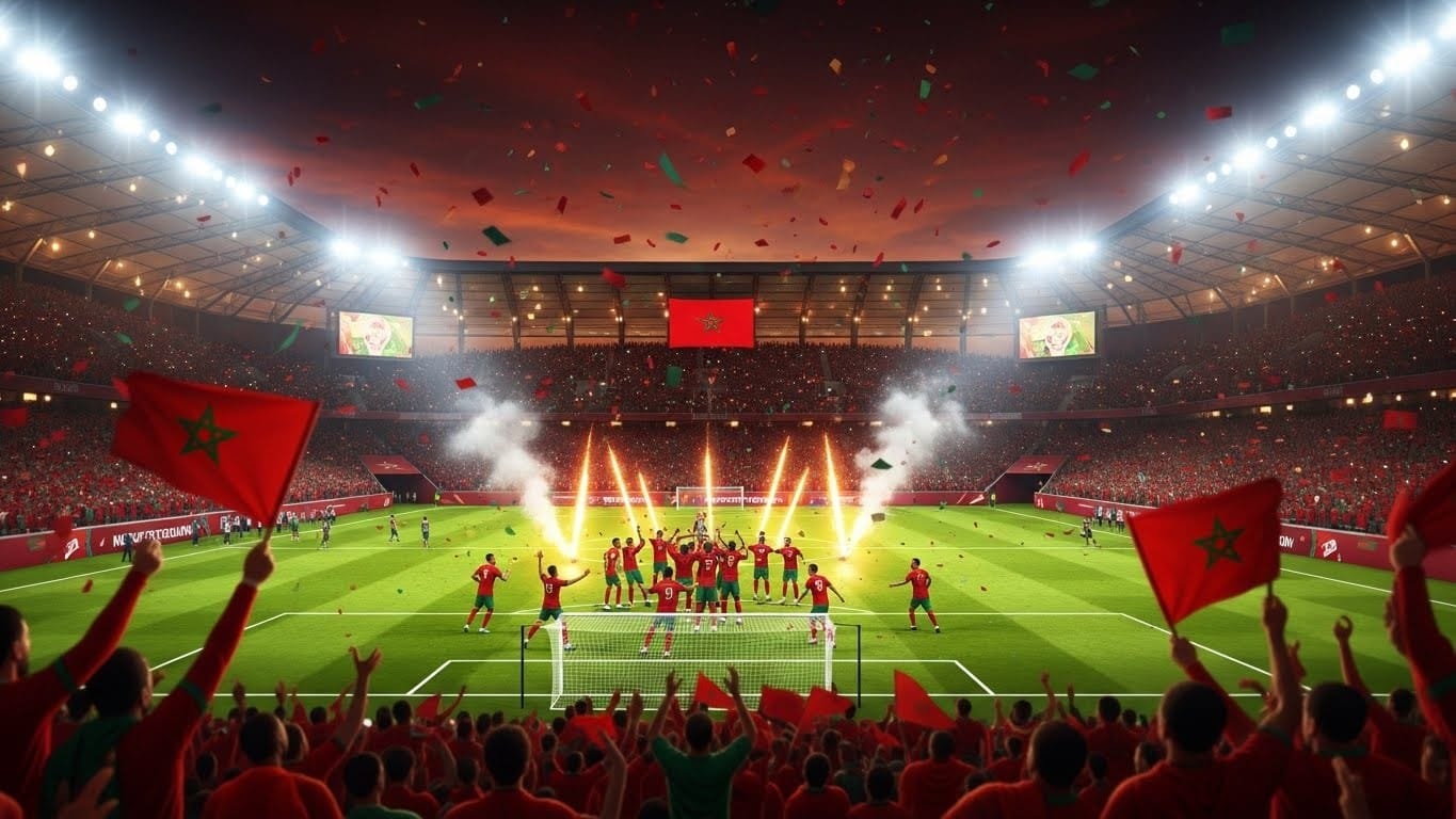 Découvrez la joie contagieuse du prince héritier Moulay El Hassan lors de la victoire 2-0 du Maroc contre les Comores à l'ouverture de la CAN 2025. Un moment royal mémorable à Rabat !