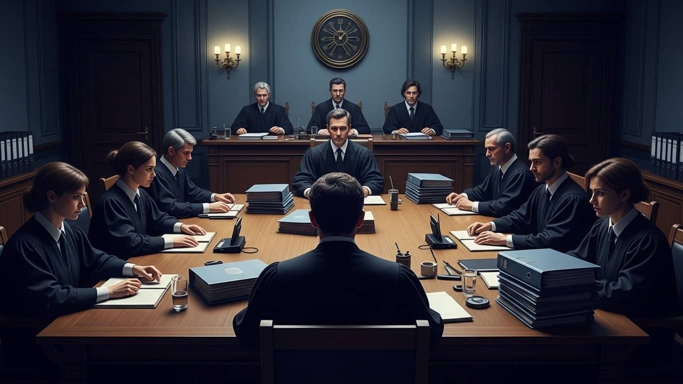 Découvrez comment les neuf jurés, isolés dans un lieu secret, délibèrent sur le sort de l'anesthésiste accusé de 30 empoisonnements. Un procès hors norme qui pourrait aboutir à la perpétuité.