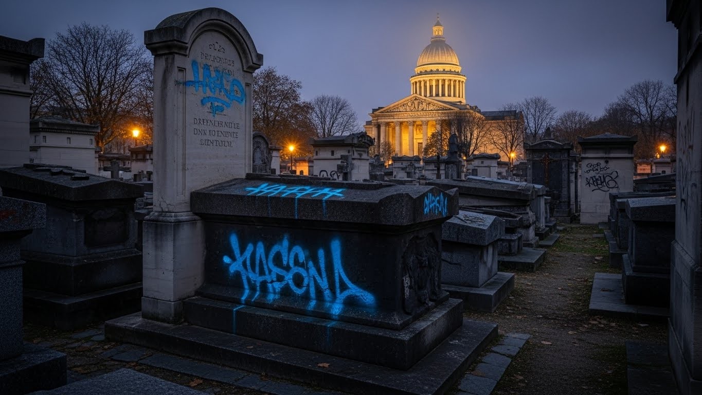 Découvrez l'affaire choc de la profanation de la tombe de Robert Badinter juste avant sa panthéonisation. Un jeune homme de 23 ans en garde à vue : que s'est-il vraiment passé ?
