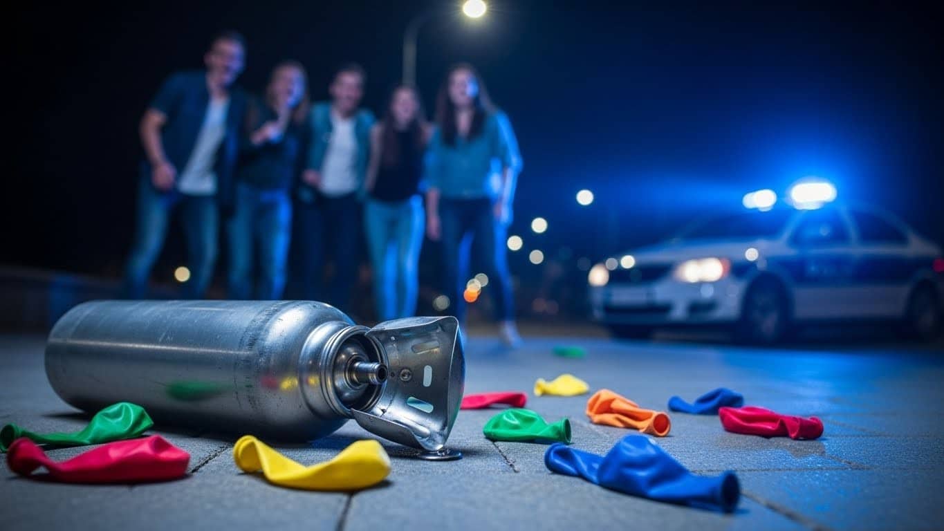 Le protoxyde d’azote, ce « gaz hilarant » vendu légalement, explose chez les jeunes et attire les trafiquants. Santé en danger, vide juridique… Voici pourquoi l’alerte est maximale.