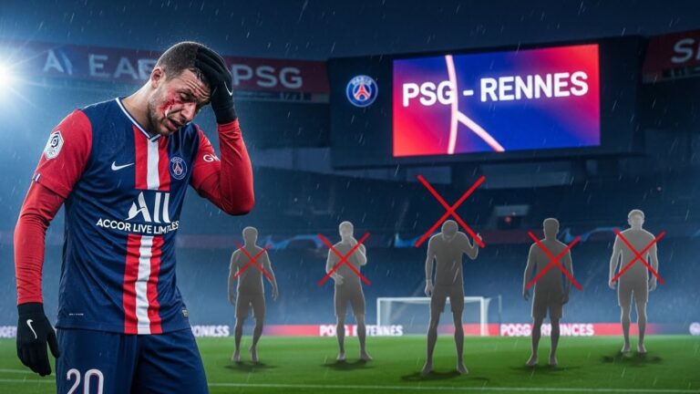 PSG-Rennes : Zabarnyi Forfait pour Maladie, Coup Dur Défensif