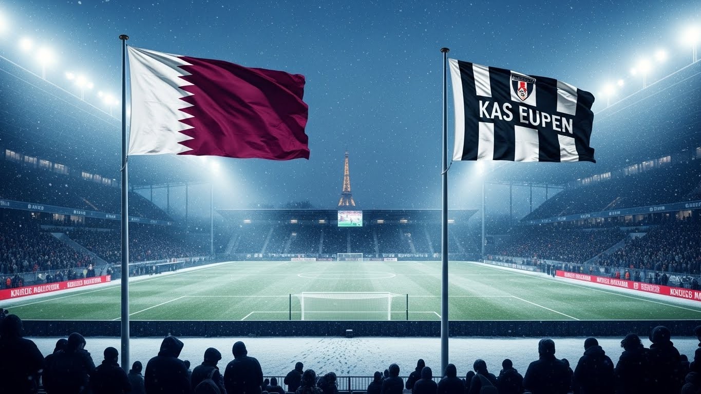 Qatar Sports Investments (QSI), propriétaire du PSG, va racheter le KAS Eupen en D2 belge. Une nouvelle étape dans la stratégie multi-clubs qatarie après Braga. Décryptage complet.