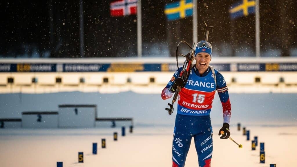 Quentin Fillon Maillet Remporte la Poursuite d&rsquo;Östersund