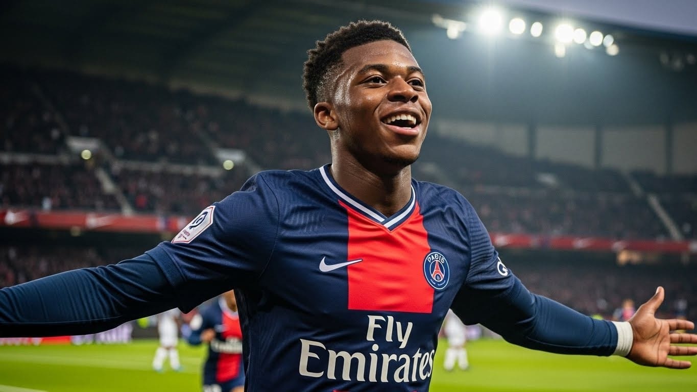 Découvrez Quentin Ndjantou, le jeune titi du PSG de 18 ans qui marque son premier but pro et impressionne Luis Enrique. Polyvalent et prometteur, est-il la nouvelle pépite parisienne ?