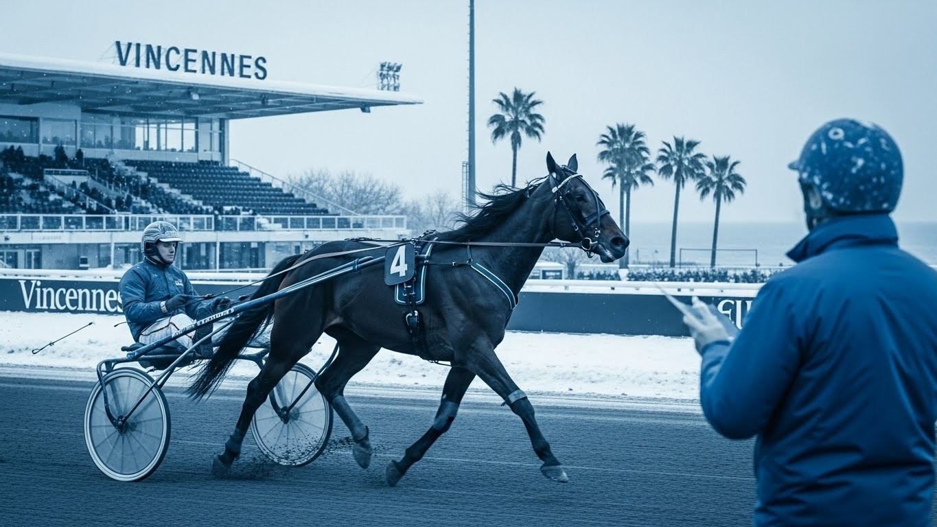 Découvrez le Quinté du 25 décembre à Vincennes avec Krackmania et le grand changement de Pierre Vercruysse qui s'installe à Cagnes-sur-Mer. Analyse, confidences et perspectives sur ce trotteur prometteur.