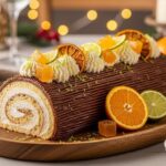 Recette Bûche de Noël Épices Agrumes par Nina Métayer