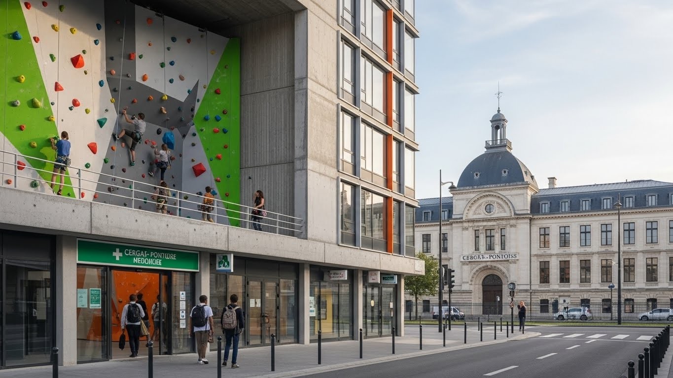 Découvrez comment l'ancien cinéma de Cergy, fermé depuis 2005, va renaître en résidence étudiante, centre médical et salle d'escalade. Un projet ambitieux qui transforme un bâtiment désaffecté en lieu de vie moderne.