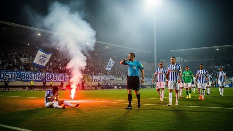 Red Star Récupère Victoire Après Incident Fumigène à Bastia