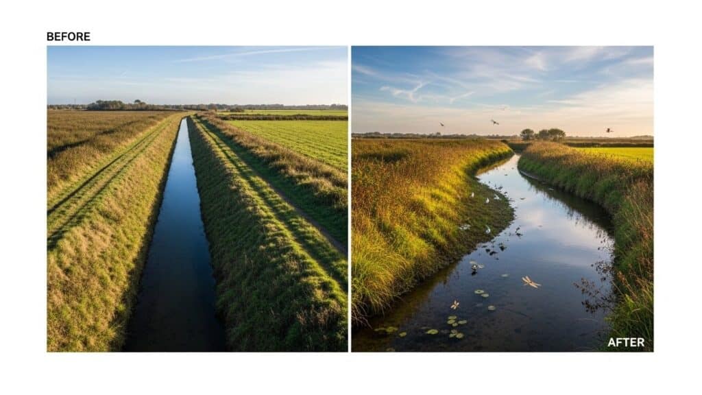 Renaturation du Vivier : Un Cours d’Eau Retrouve Ses Méandres