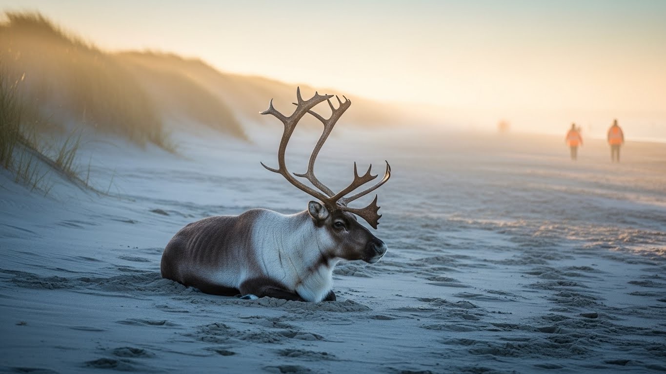 Un renne censé jouer les stars des fêtes de Noël s’échappe, affole toute une ville anglaise et finit sa cavale sur une plage… Une aventure insolite qui a fait trembler l’esprit de Noël !