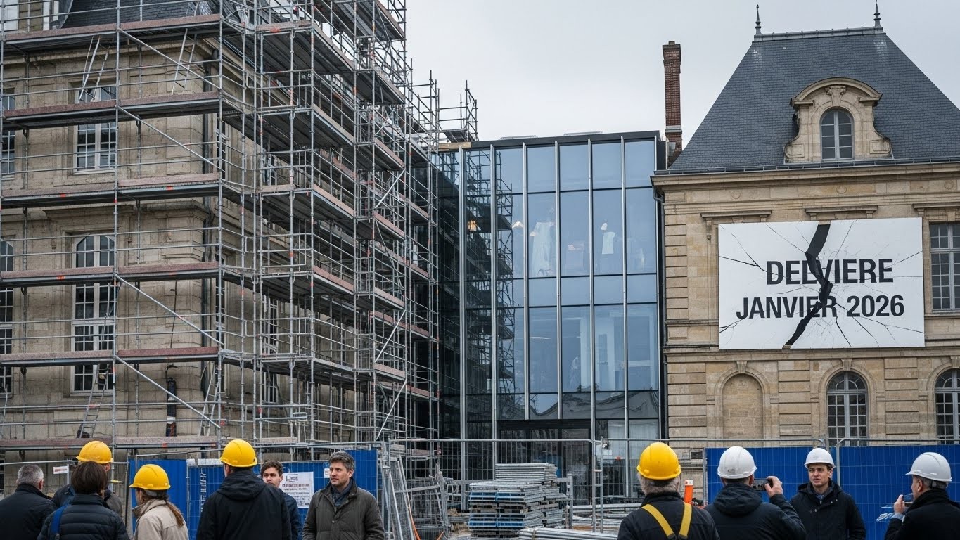 À Vigneux-sur-Seine, la mairie rénovée accuse un an de retard et un surcoût de 19 %. Guichet unique, géothermie… mais l’opposition crie au gaspillage. Tout ce qu’il faut savoir avant janvier 2026.