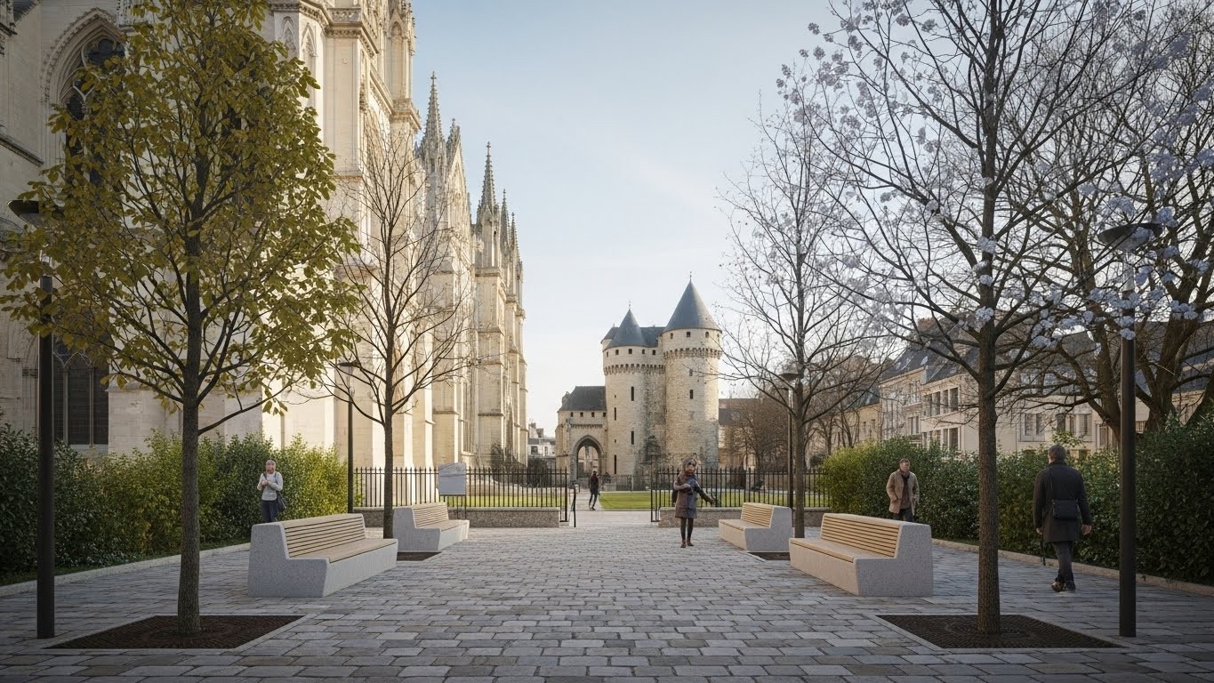Découvrez la transformation spectaculaire de la Place du Chapitre à Reims, ce passage secret derrière la cathédrale devenu un havre piéton. Moins de voitures, plus de charme historique : une métamorphose qui enchante les habitants.