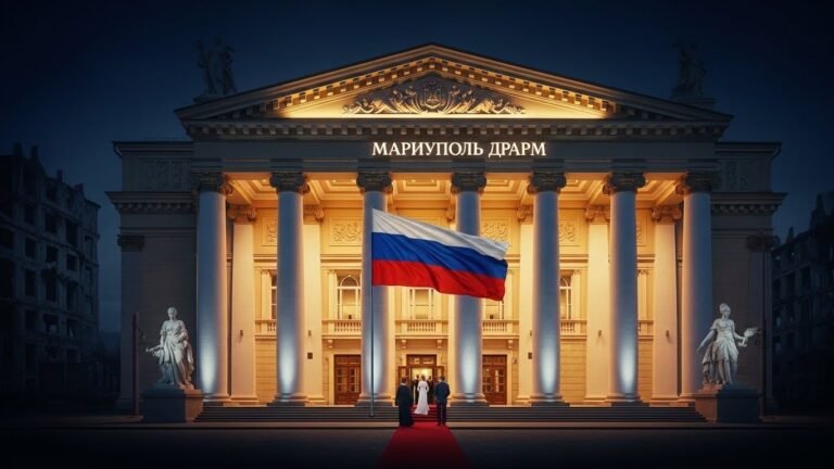 Réouverture Théâtre Marioupol : Symbole Russe