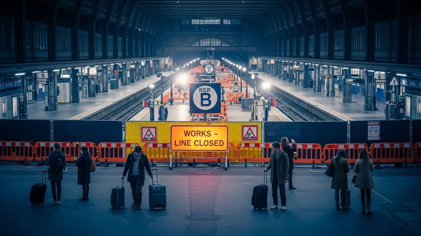 Découvrez tout sur la fermeture totale du RER B en plein cœur de Paris du 25 juillet au 16 août 2026. Travaux, alternatives, astuces pour survivre à cet énorme chantier.