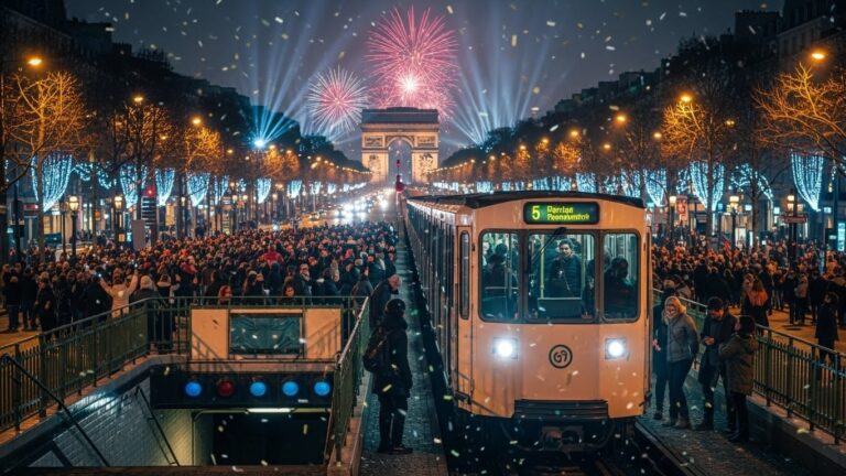 Réveillon 2026 à Paris : Métros et RER Gratuits Toute la Nuit