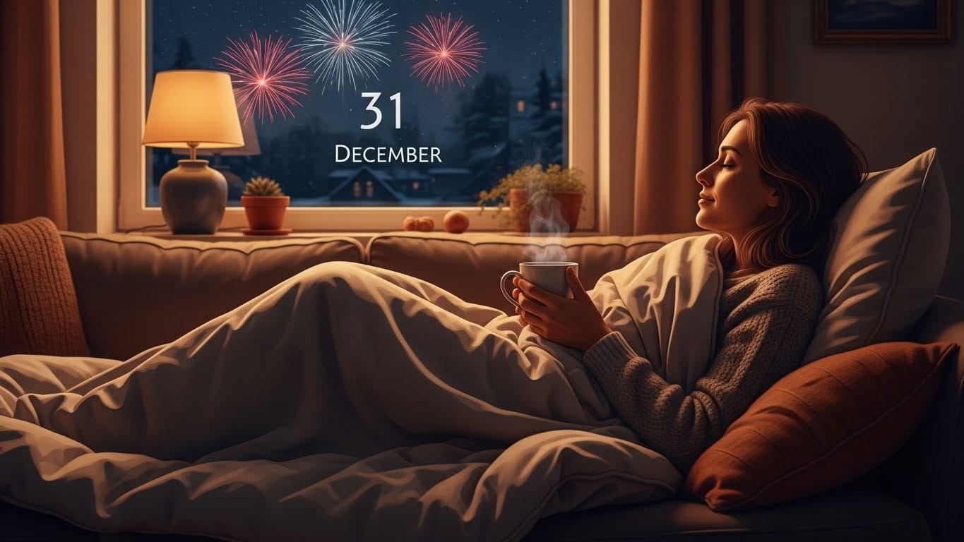 Découvrez pourquoi 43 % des Français choisissent de zapper les fêtes du Nouvel An pour une soirée tranquille à la maison. Du Jomo au ras-le-bol de la pression sociale, on vous explique tout.