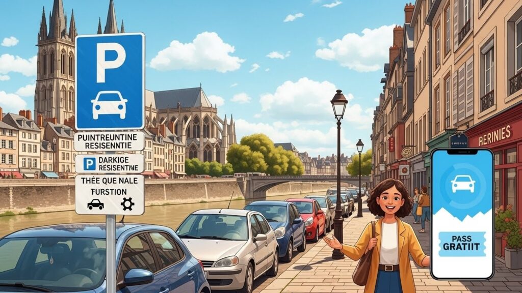 Rouen : Pass Visiteur Gratuit pour Stationner Facilement