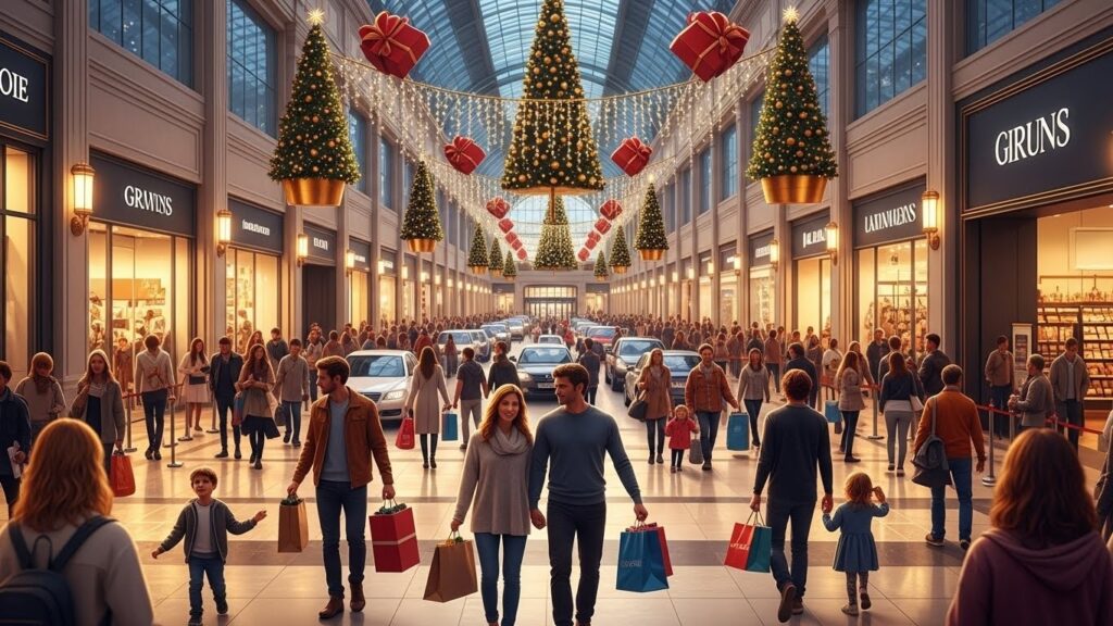 Rush de Noël à Parly 2 : La Folle Affluence Avant le Réveillon