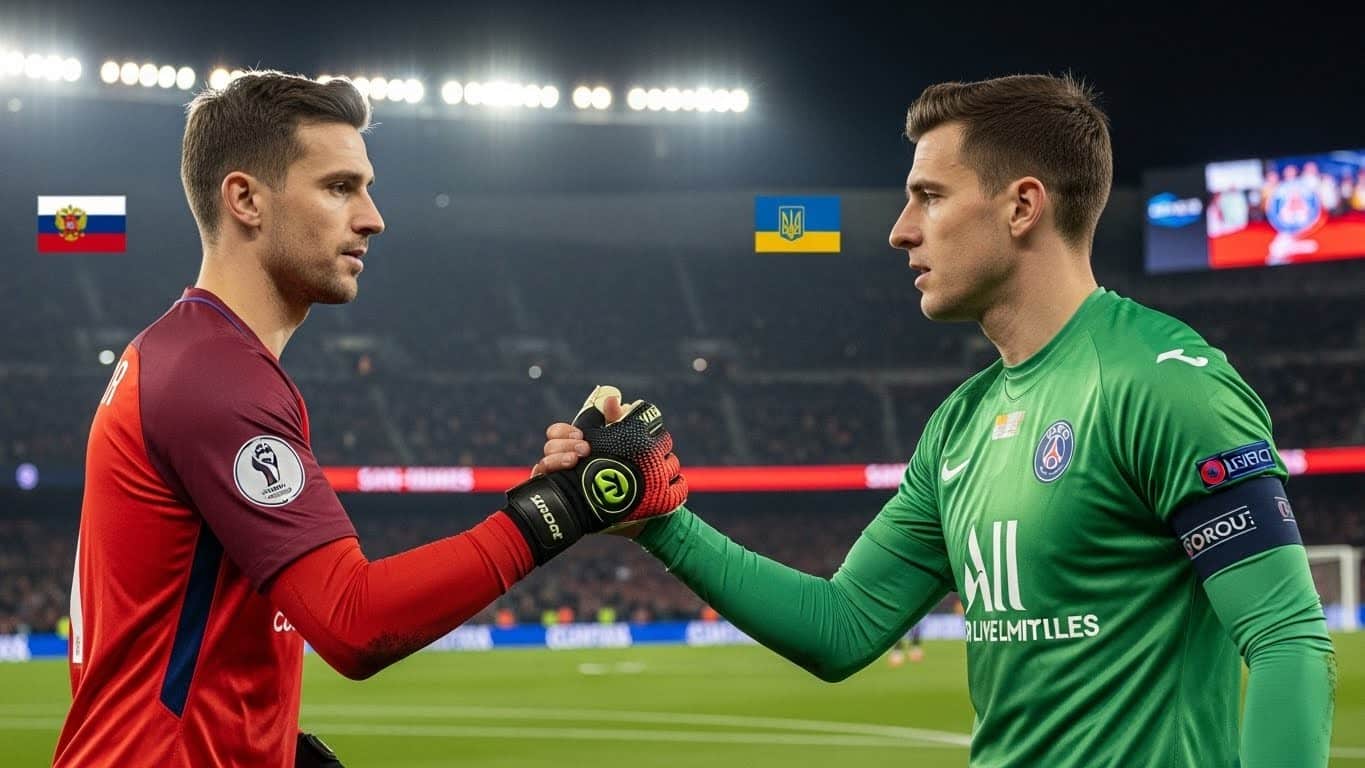 À Bilbao, le gardien russe Safonov et le défenseur ukrainien Zabarnyi ont joué ensemble pour la première fois. Un 0-0 symbolique qui dépasse largement le football.