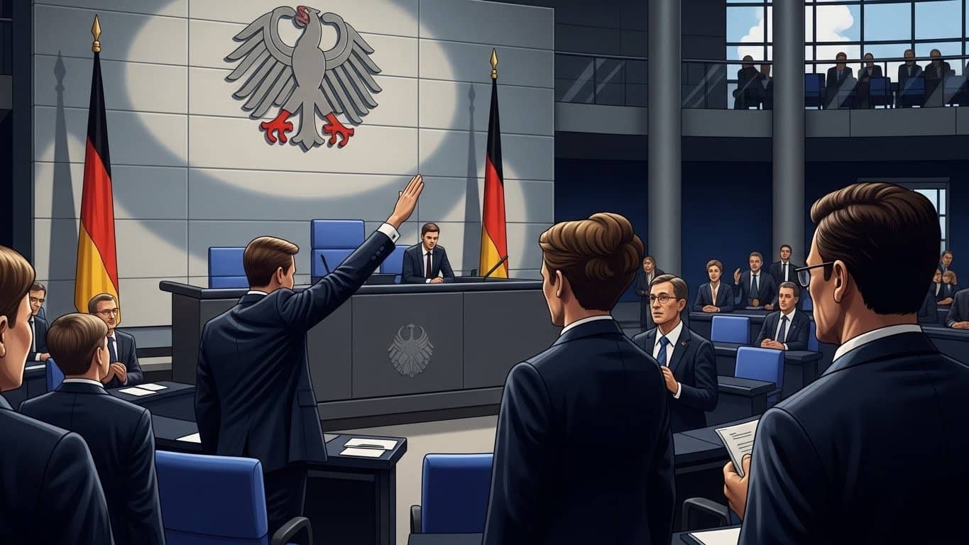 Découvrez l'affaire choc d'un député d'extrême droite poursuivi pour un présumé salut nazi au Bundestag. Il nie farouchement, prétextant vérifier le manteau de sa femme. Plongez dans ce scandale politique allemand.