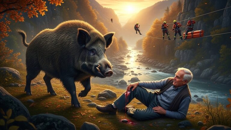 Sanglier Renverse un Septuagénaire en Aveyron : Évacuation Spectaculaire