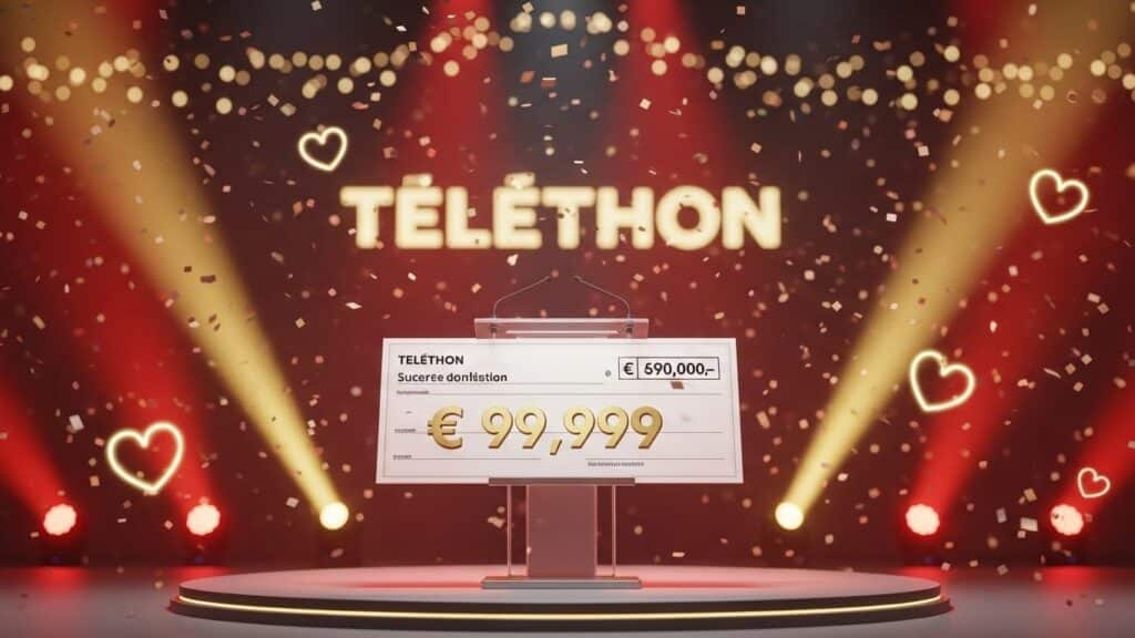 Santa Offre 99 999 € au Téléthon 2025 : Un Don Historique