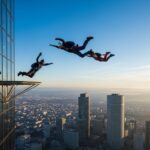 Saut en Parachute de la Tour Areva : Ils Défient la Défense