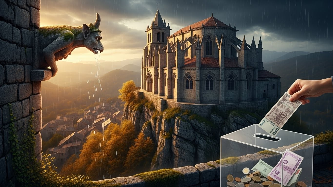 Face à 1,6 million d'euros de travaux urgents, le petit village de Saint-Bertrand-de-Comminges lance une cagnotte géante pour sauver sa cathédrale UNESCO. Champignons, infiltrations, poutres pourries… l'édifice millénaire est en danger. Découvrez comment 260 habitants se battent pour leur joyau.